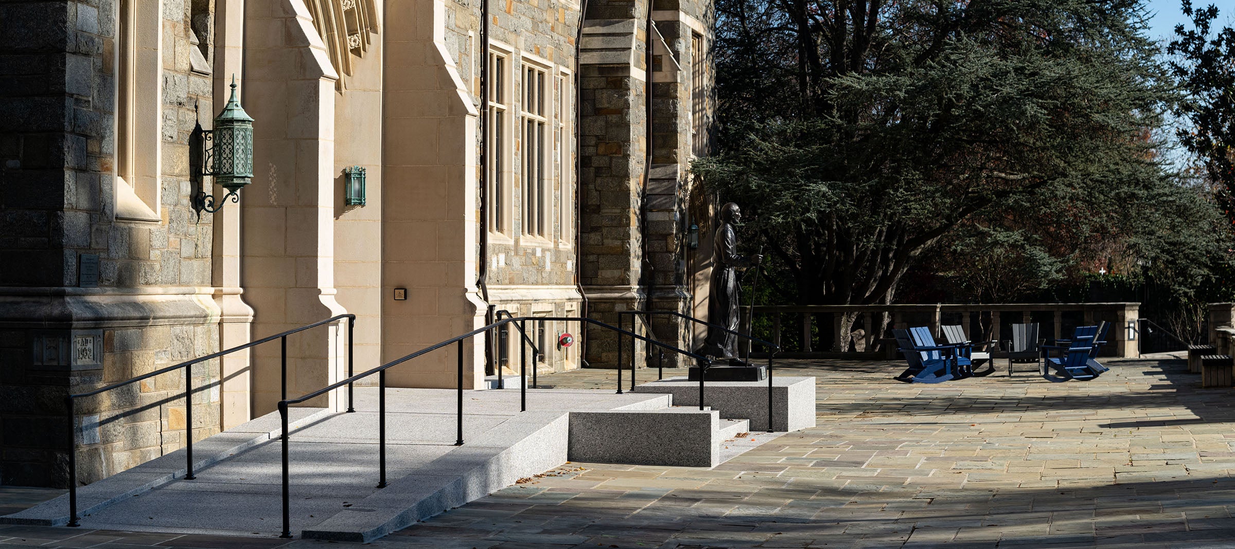Wheelchair ramp leading to White Gravenor